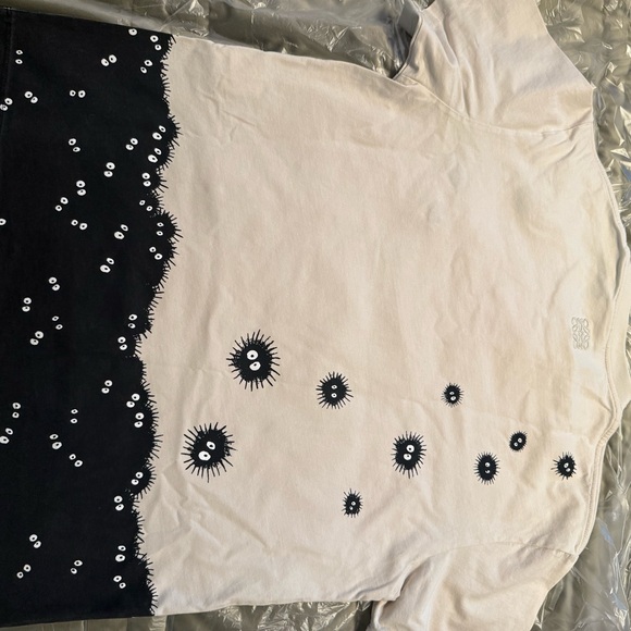Loewe totoro Cream and Black Graphic T-Shirt - Picture 6 of 8
